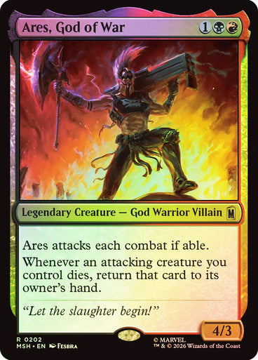Ares, God of War Foil