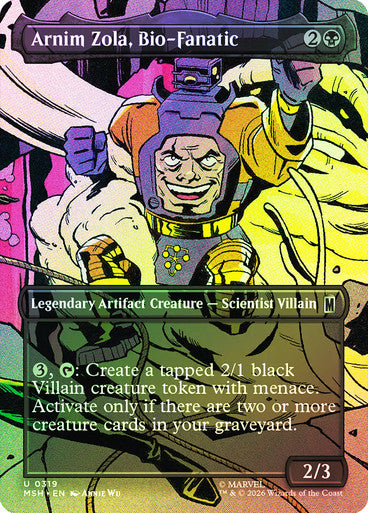 Arnim Zola, Bio-Fanatic (Borderless) Foil