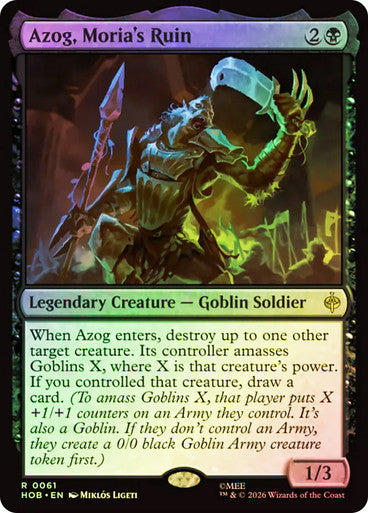 Azog, Moria's Ruin Foil