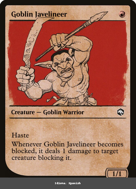 Goblin Javelineer - (Showcase) - Spanish