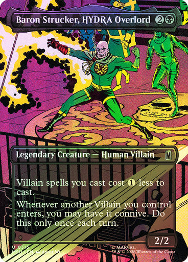 Baron Strucker, HYDRA Overlord (Borderless) Foil