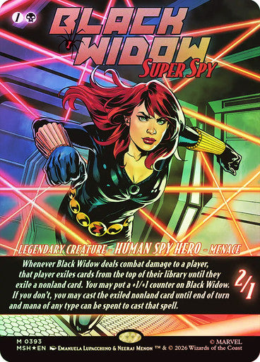 Black Widow, Super Spy (Borderless) Foil