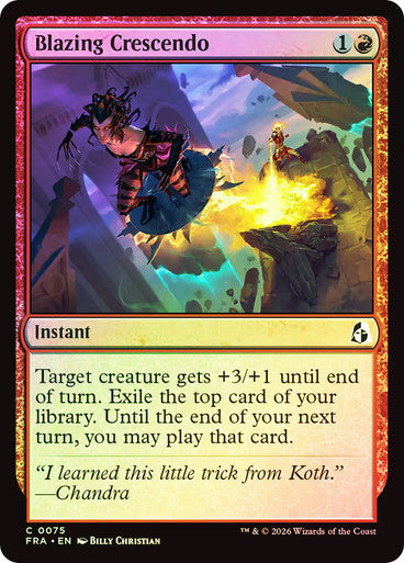 Blazing Crescendo Foil