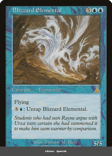 Blizzard Elemental - Spanish
