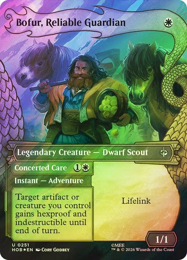 Bofur, Reliable Guardian // Concerted Care (Borderless) Surge Foil