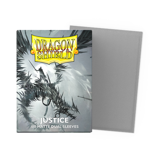 100 Micas Dragon Shield Justice - Matte Dual Sleeves - Standard Size