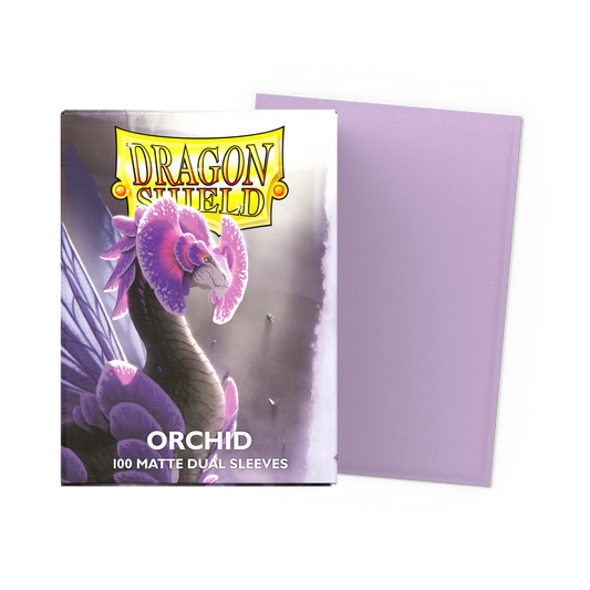 100 Micas Dragon Shield Orchid - Matte Dual Sleeves - Standard Size