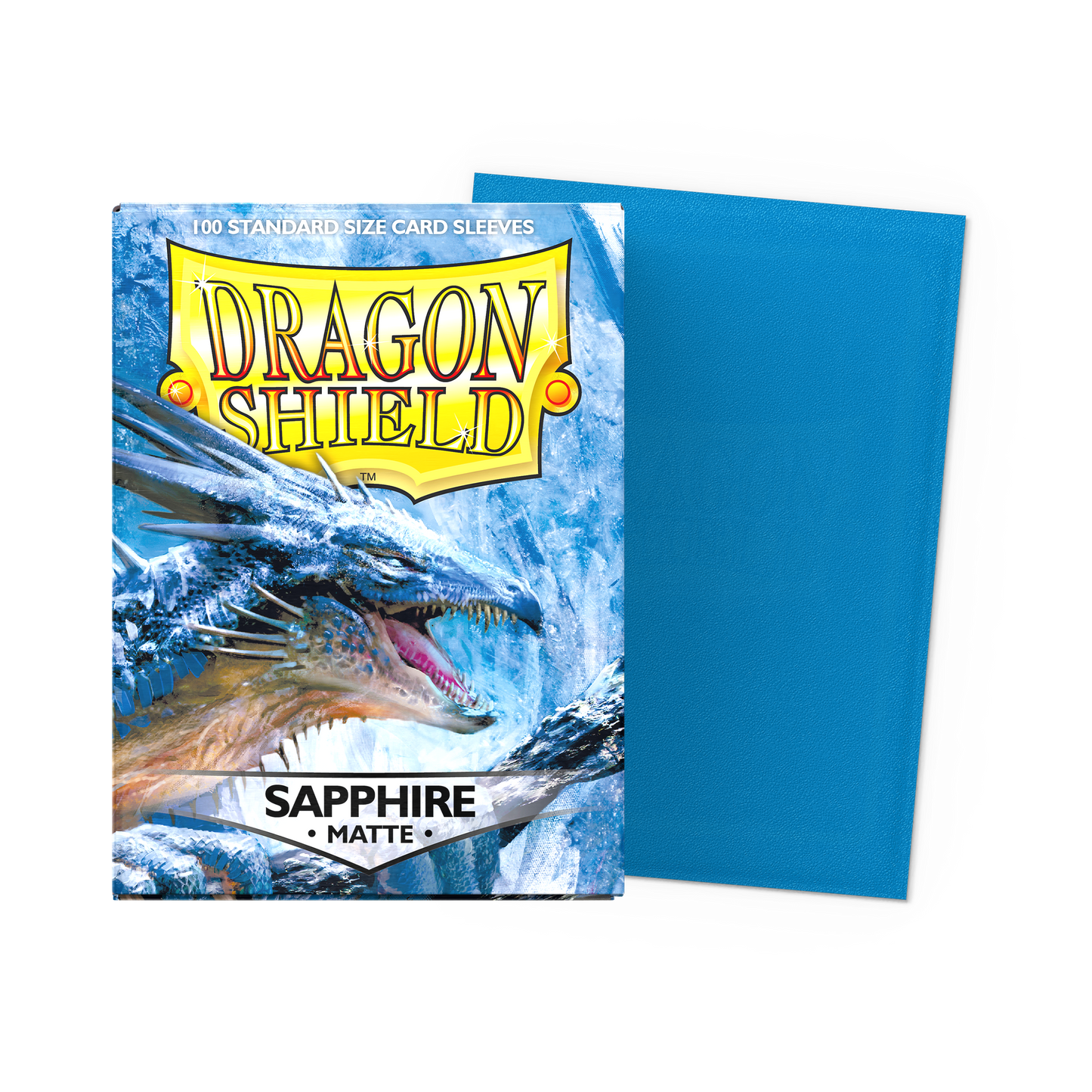 100 Micas Dragon Shield Sapphire - Matte Sleeves - Standard Size