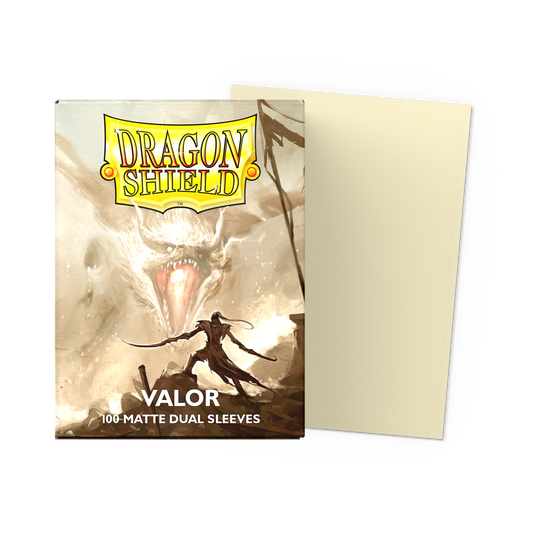 100 Micas Dragon Shield Valor - Matte Dual Sleeves - Standard Size