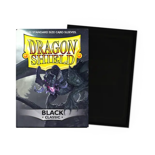 100 Micas Dragon Shield Black - Classic - Standard Size