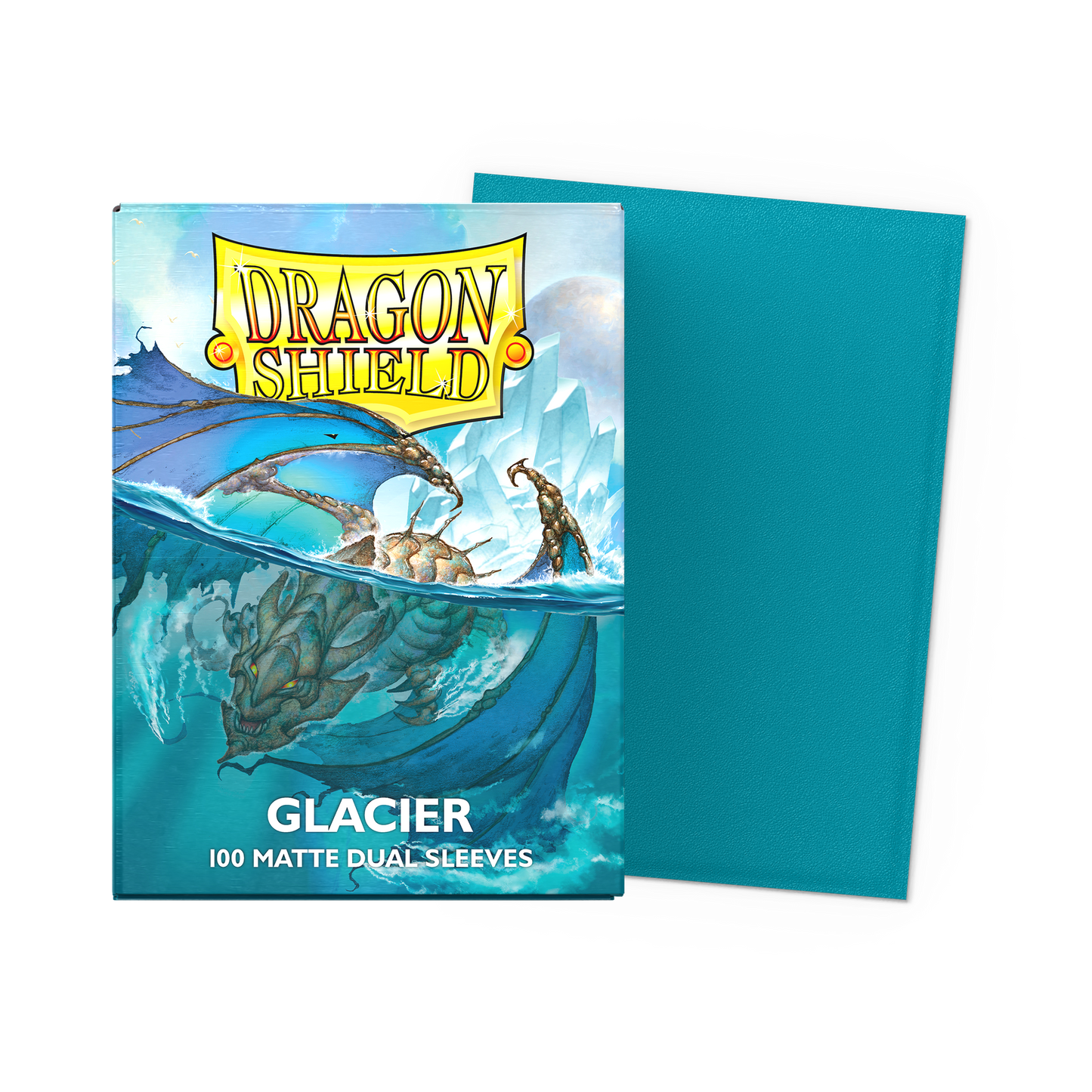 100 Micas Dragon Shield Glacier - Matte Dual Sleeves - Standard Size