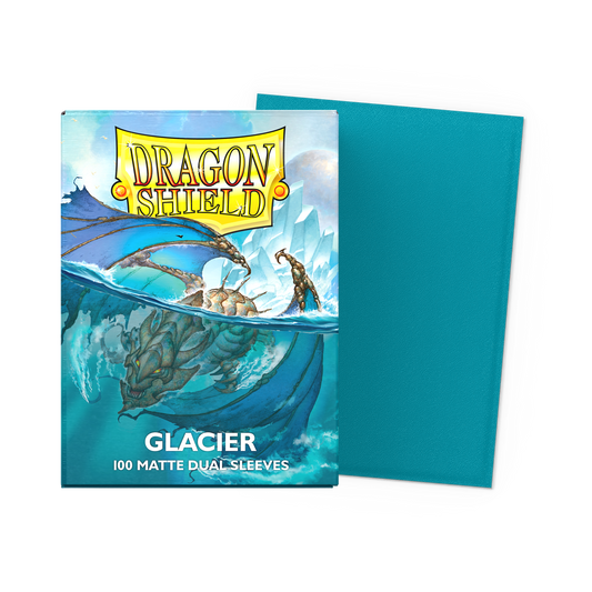 100 Micas Dragon Shield Glacier - Matte Dual Sleeves - Standard Size