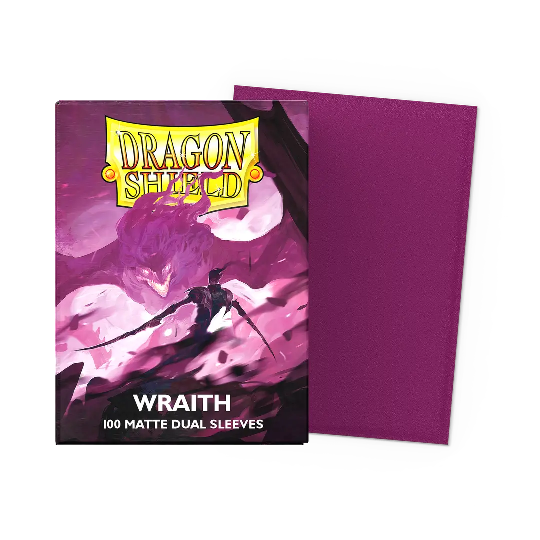 100 Micas Dragon Shield Wraith - Matte Dual Sleeves - Standard Size