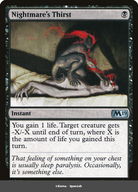 Nightmare's Thirst - Spanish - Spanish