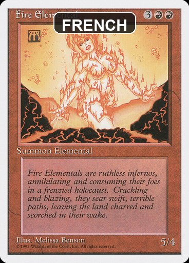 cf-sgl-fire-elemental-4ed-191-frn French