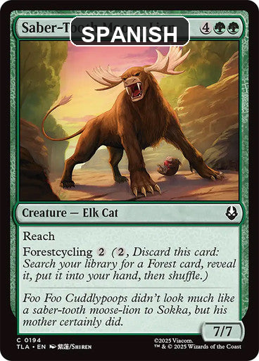 cf-sgl-saber-tooth-moose-lion-tla-194-esn Spanish