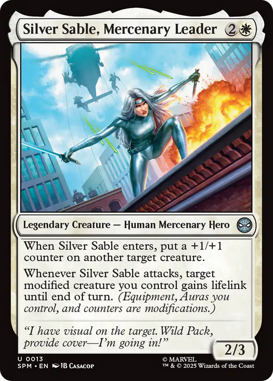 Silver Sable, Mercenary Leader Foil