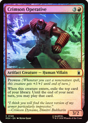 Crimson Operative Foil