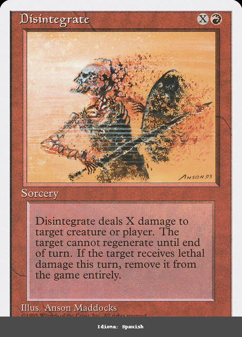 Disintegrate - Regular - Spanish
