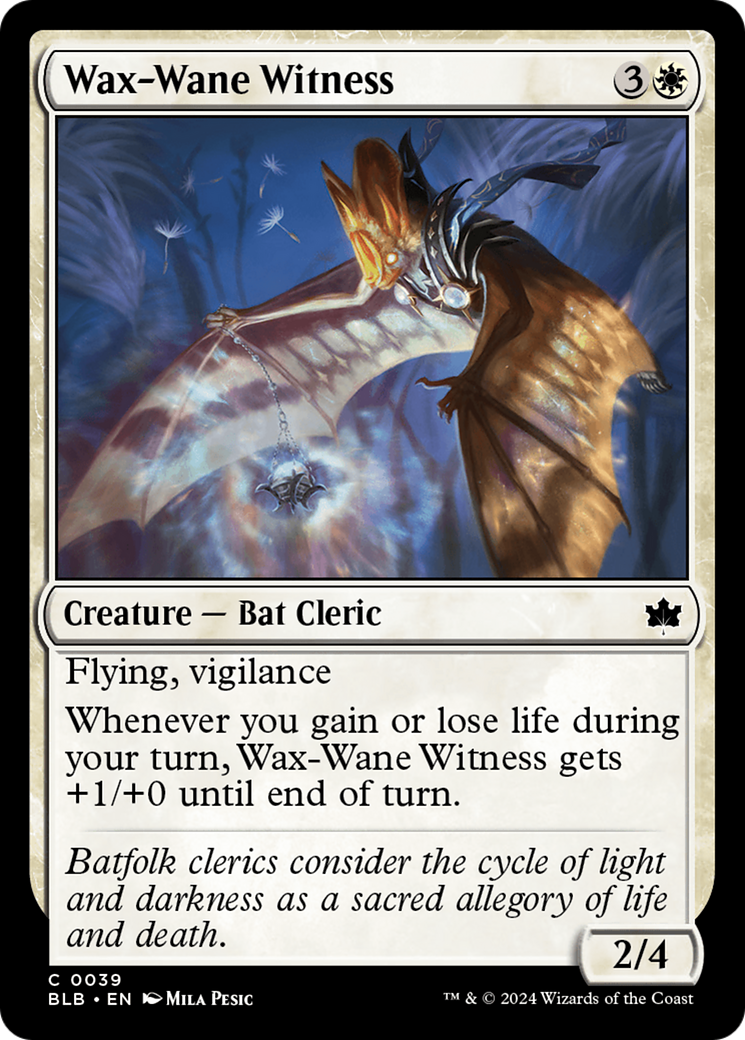 Wax-Wane Witness Foil