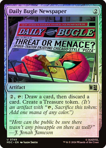Daily Bugle Newspaper Foil