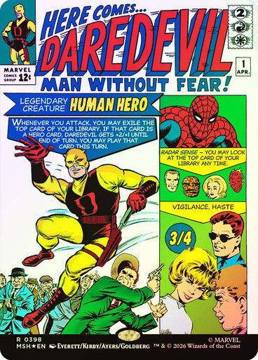 Daredevil, Man Without Fear (Borderless) Foil