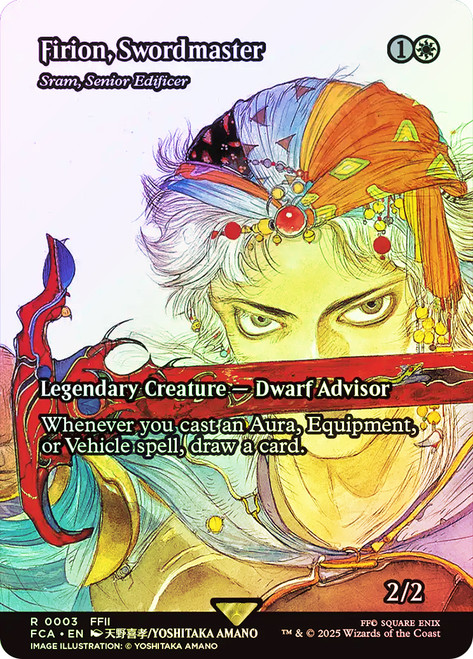 Firion, Swordmaster // Sram, Senior Edificer - (Firion, Swordmaster) (Borderless) - Foil