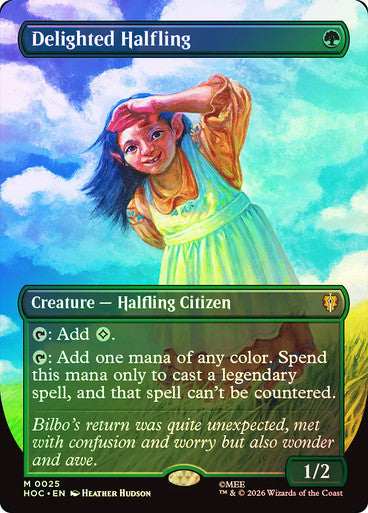 Delighted Halfling (Borderless) Foil