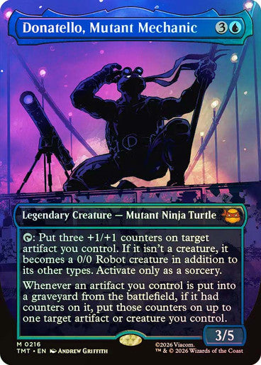 Donatello, Mutant Mechanic (Borderless Silhouette) Foil
