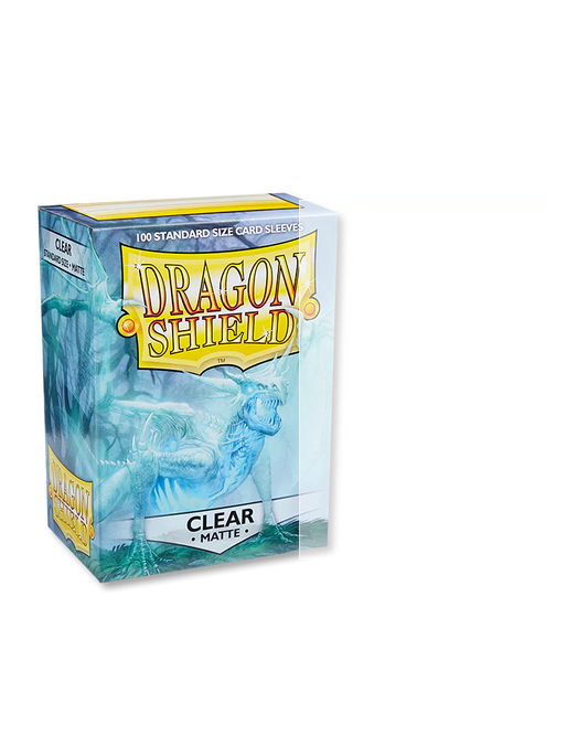 100 Micas Dragon Shield Clear - Matte Sleeves - Standard Size