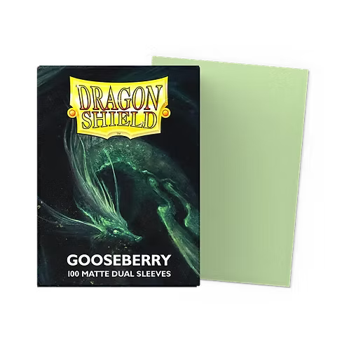 100 Micas Dragon Shield Gooseberry - Matte Dual Sleeves - Standard Size