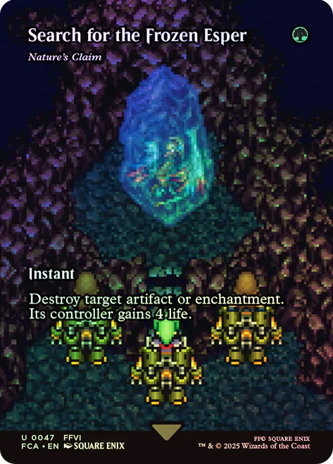 Search for the Frozen Esper // Nature's Claim - (Search for the Frozen Esper) (Borderless) - Foil