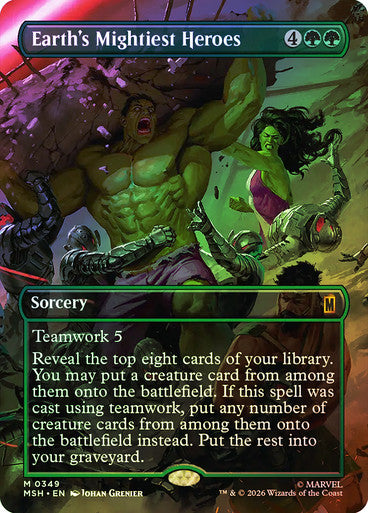 Earth's Mightiest Heroes (Borderless) Foil
