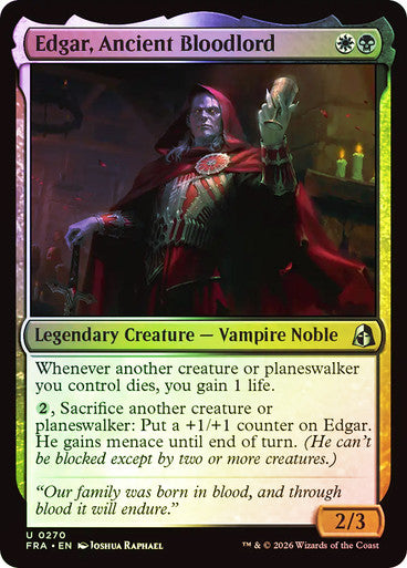 Edgar, Ancient Bloodlord Foil