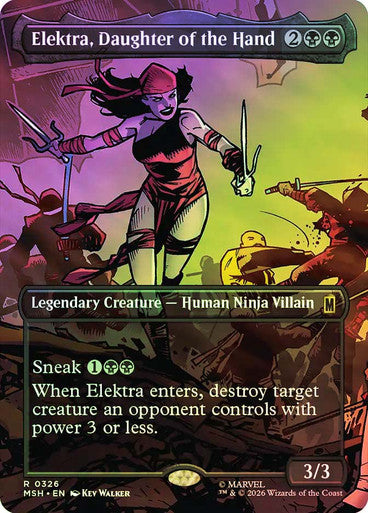 Elektra, Daughter of the Hand (Borderless) Foil