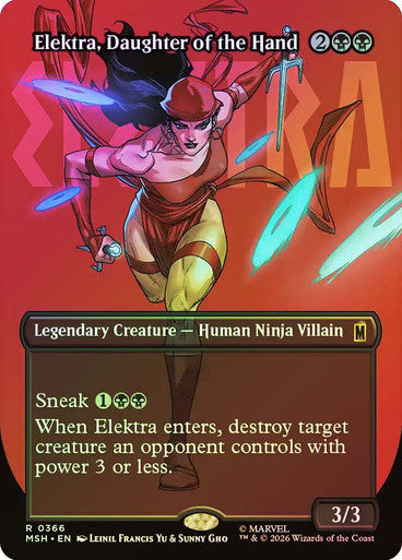Elektra, Daughter of the Hand (Borderless) Foil