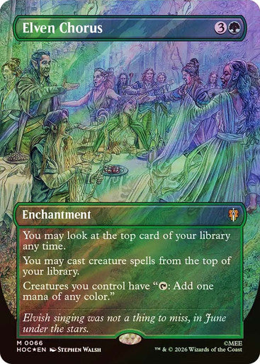 Elven Chorus (Borderless) Surge Foil