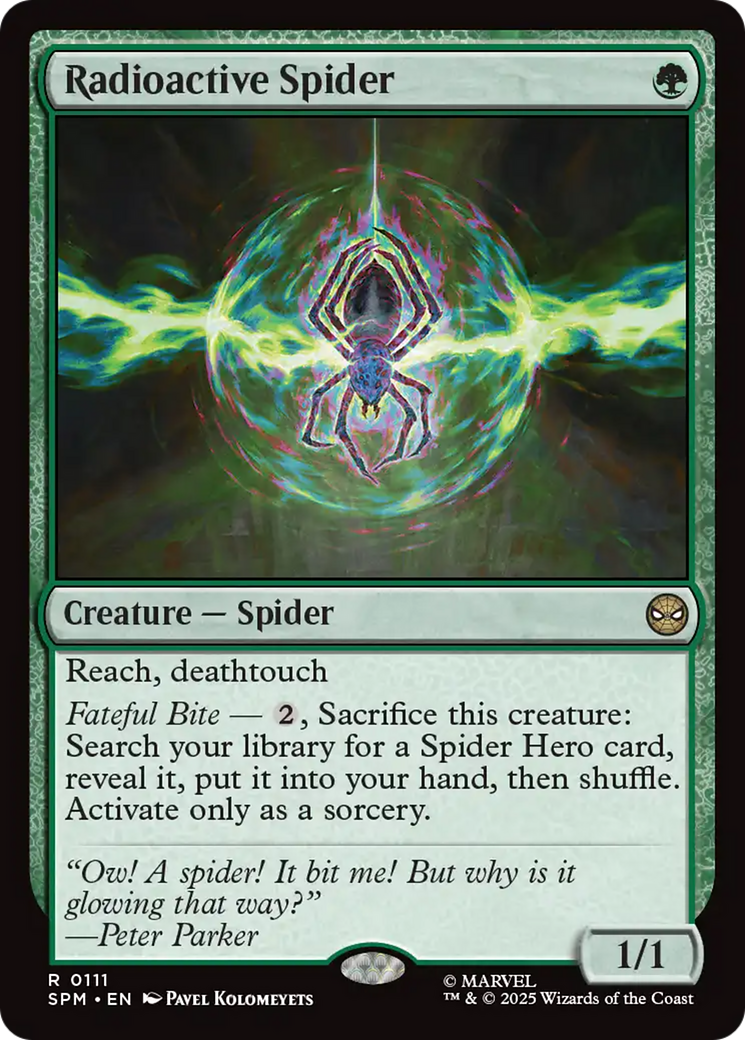Radioactive Spider Foil