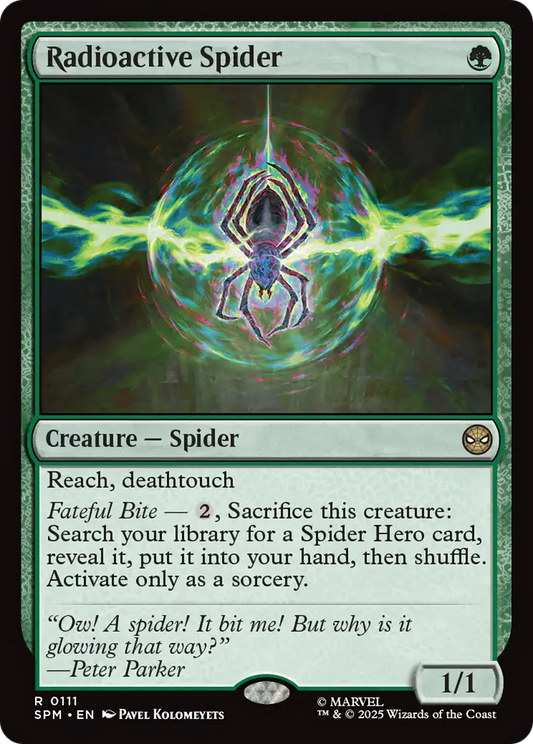 Radioactive Spider Foil