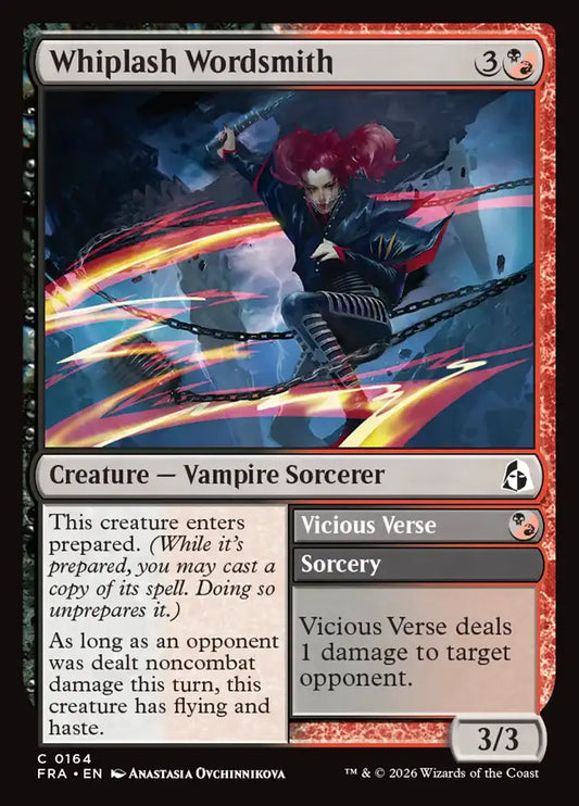 Whiplash Wordsmith // Vicious Verse Foil