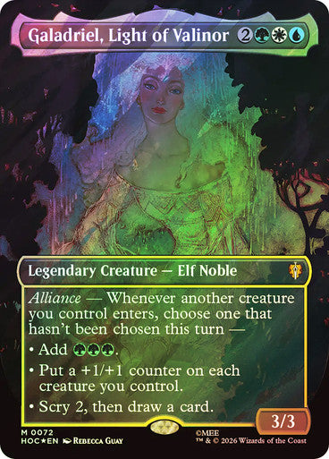 Galadriel, Light of Valinor (Borderless) Surge Foil