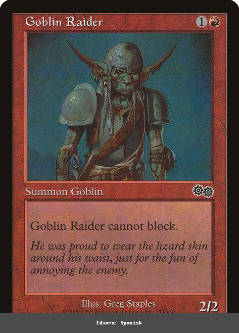 Goblin Raider - Spanish