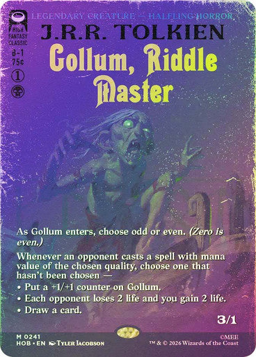 Gollum, Riddle Master (Borderless) Foil