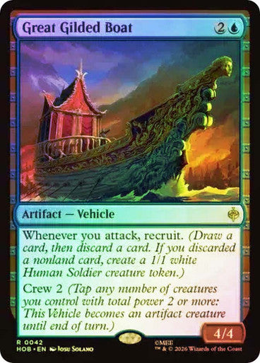 Great Gilded Boat Foil
