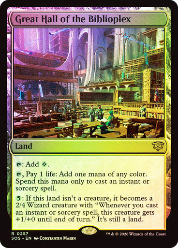 Great Hall of the Biblioplex Foil