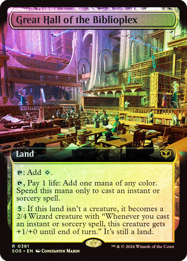 Great Hall of the Biblioplex (Extended Art) Foil