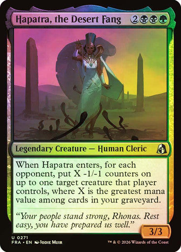 Hapatra, the Desert Fang Foil