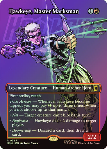 Hawkeye, Master Marksman (Borderless) Foil