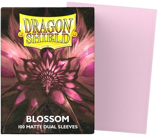 100 Micas Dragon Shield Blossom - Matte Dual Sleeves - Standard Size