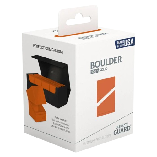 Deck Box: Boulder: Solid: 100+ Orange